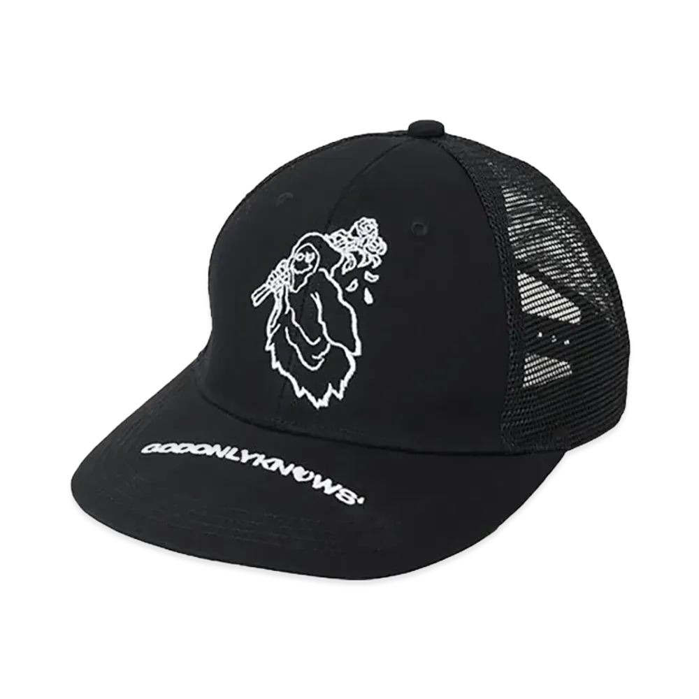 GOD ONLY KNOWS Grim Mesh Cap "Black"
