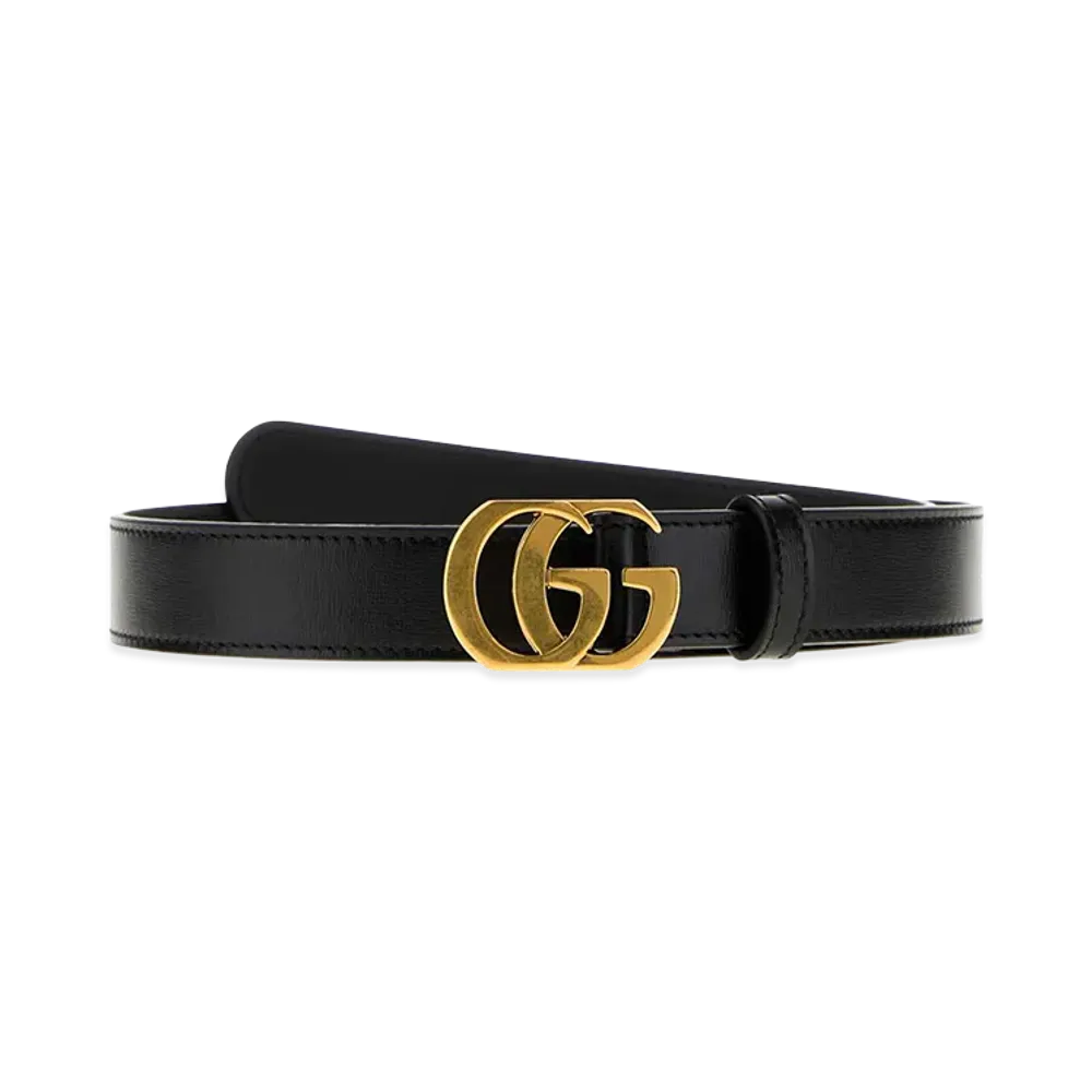 GUCCI Women's Leather Belt "Black"