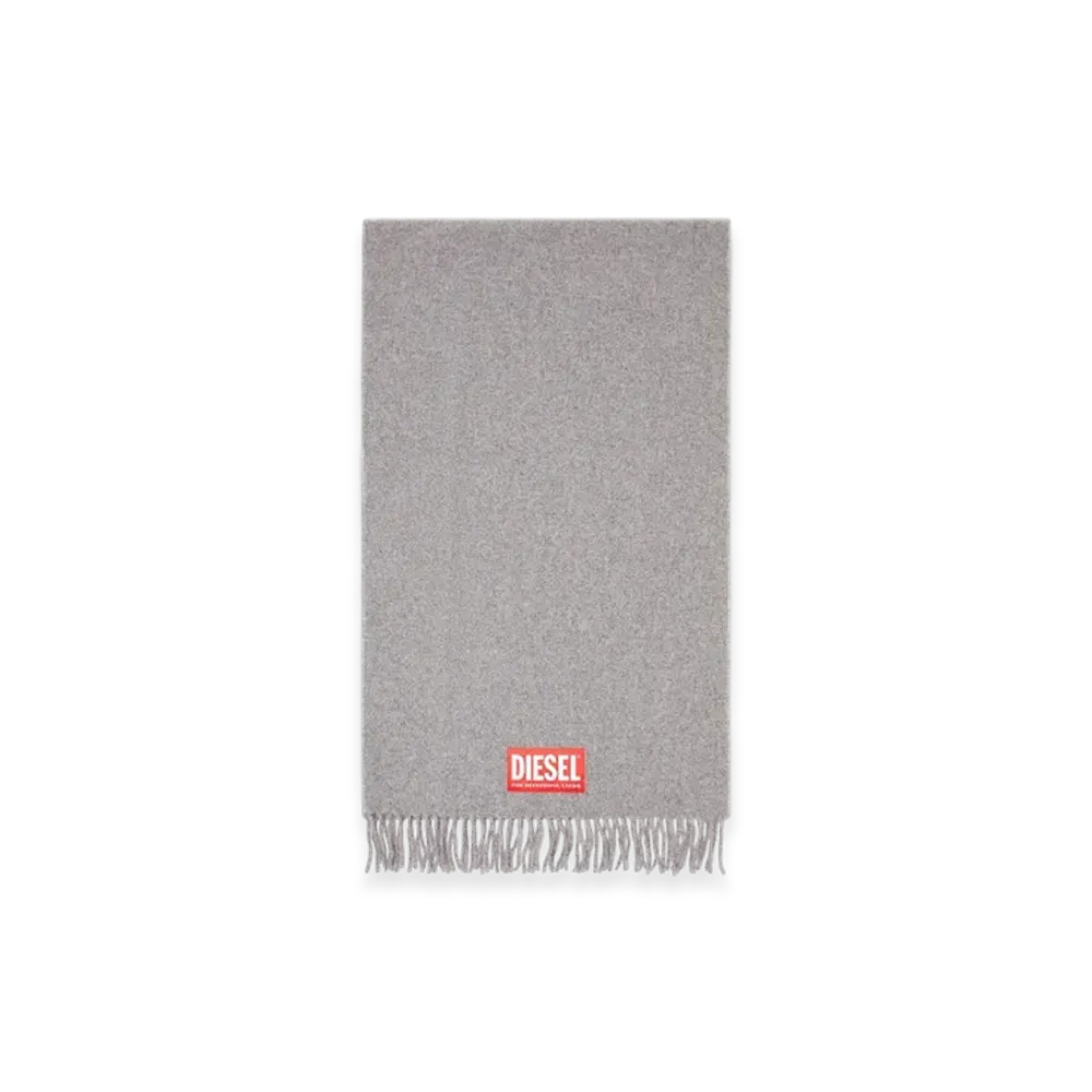 Diesel S-Imon Wool Blend Scarf "Gray"