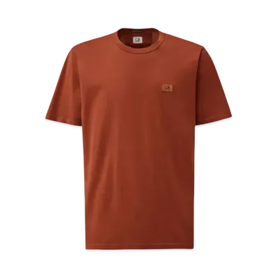C.P. Company 70/2 Mercerized Jersey Logo Patch T-Shirt "Sable Brown"
