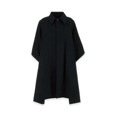 MM6 Maison Margiela Women's Cotton Overcoat "Black"