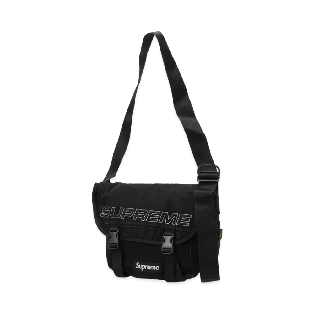 Supreme Denim Messenger Bag "Black"