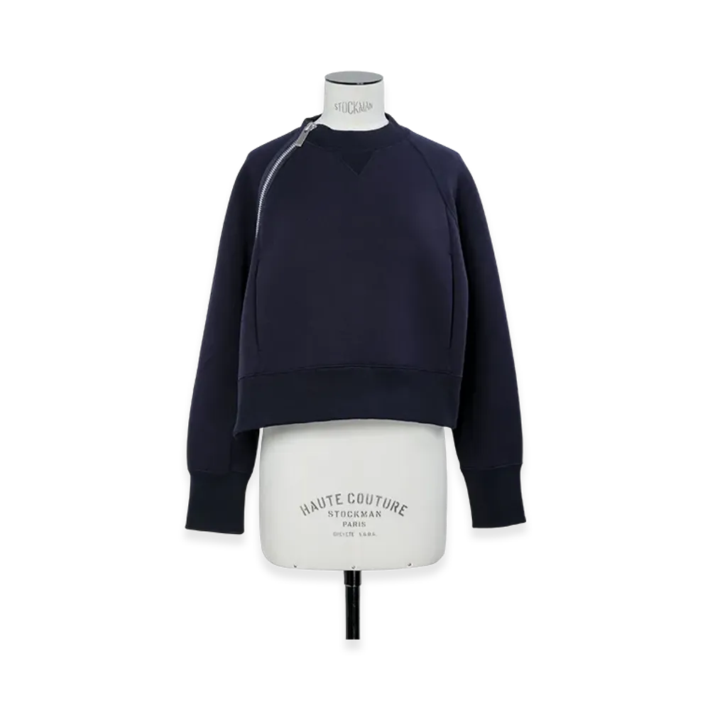 sacai S Sponge Sweat Pullover "Navy"