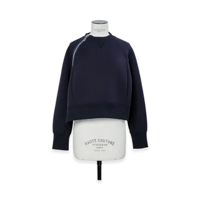 sacai S Sponge Sweat Pullover "Navy"