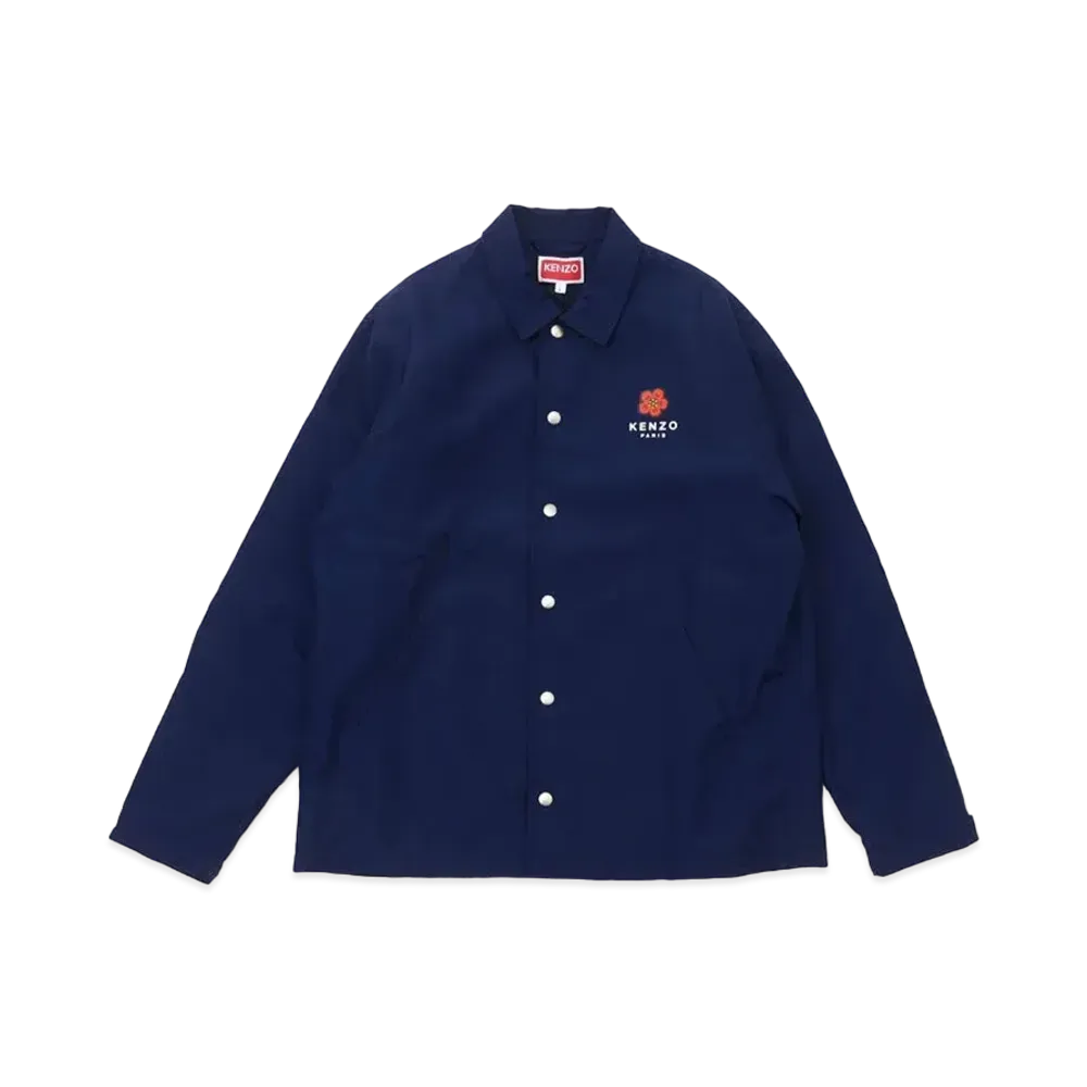 KENZO "BOKE FLOWER" COACH JACKET MENS "Navy "