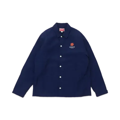 KENZO "BOKE FLOWER" COACH JACKET MENS "Navy "