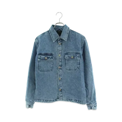 Chrome Hearts Work Dog Cross Ball Denim L/S Shirt "Indigo"