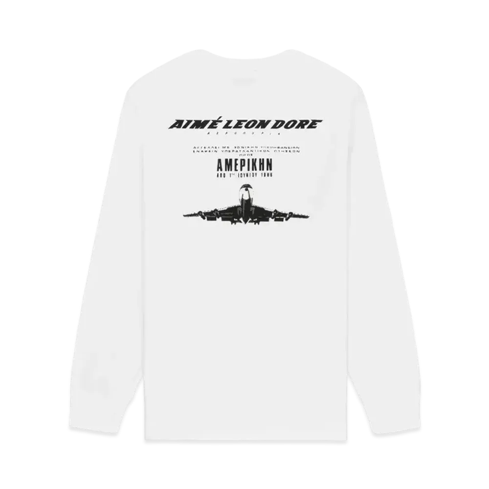 Aime Leon Dore Transatlantic Long-Sleeve Tee "White"