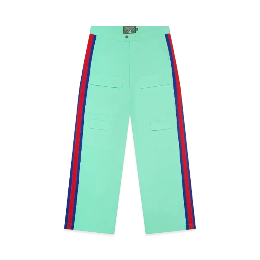 DENIM TEARS x Bstroy Tears Side Stripe Pant "Mint"