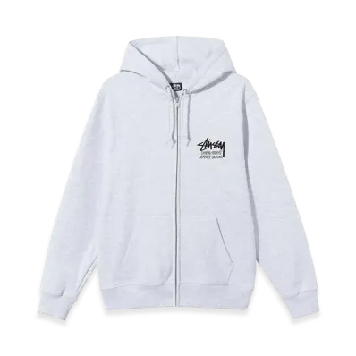 Stussy Stock DSM London Zip Hoodie 2021 "Ash Heather"
