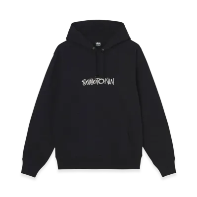 Stussy Serotonin Embroidered Hoodie "Black"