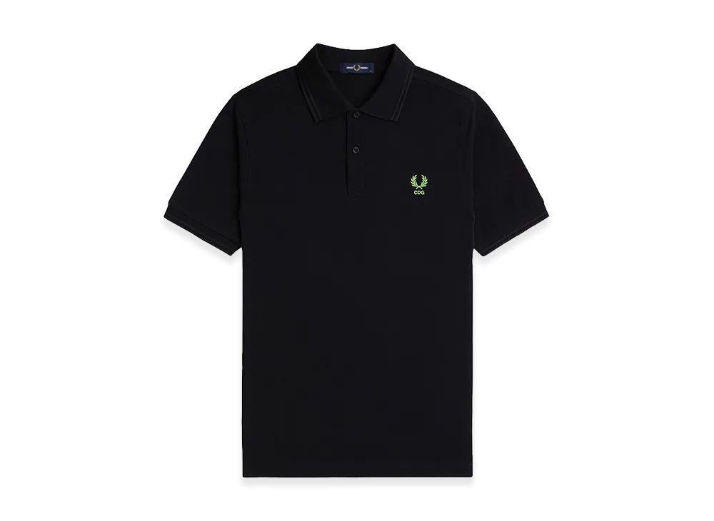 COMME des GARCONS SHIRT x Fred Perry Neon Laurel Fred Perry Shirt "Black/Neon Green"