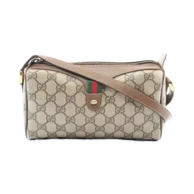 GUCCI GG Plus Sherry Line Shoulder Bag "Beige"