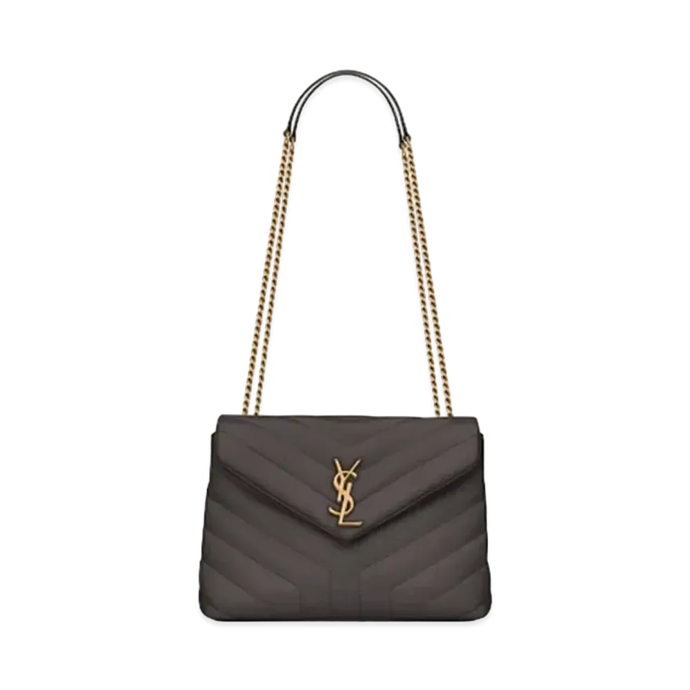 Saint Laurent Loulou Small In Matelasse Y Leather "Storm"
