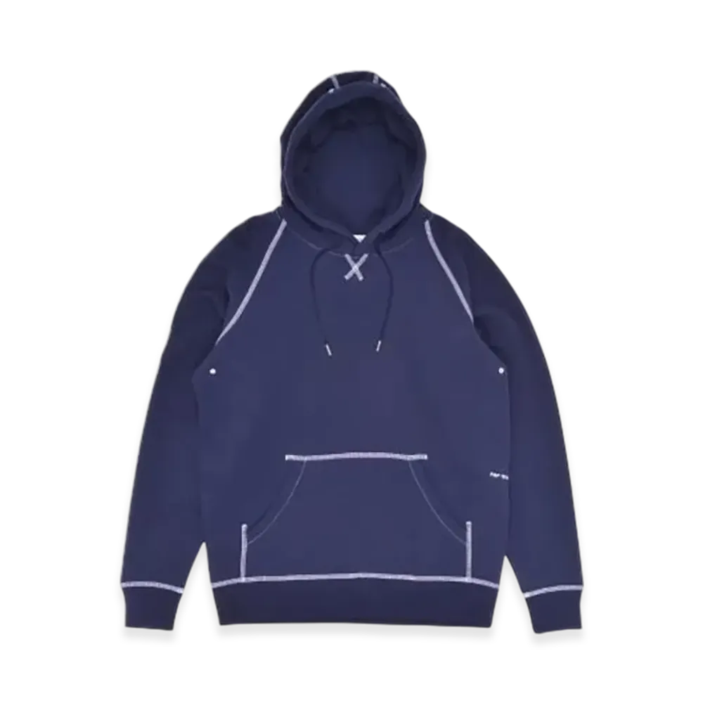 POP TRADING COMPANY Pop Logo Hooded Sweat "Navy/White"