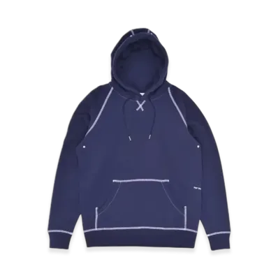 POP TRADING COMPANY Pop Logo Hooded Sweat "Navy/White"