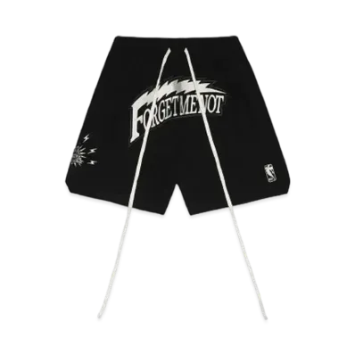 MAYO Forget Me Not Thunder Embroidery Shorts "BLACK"