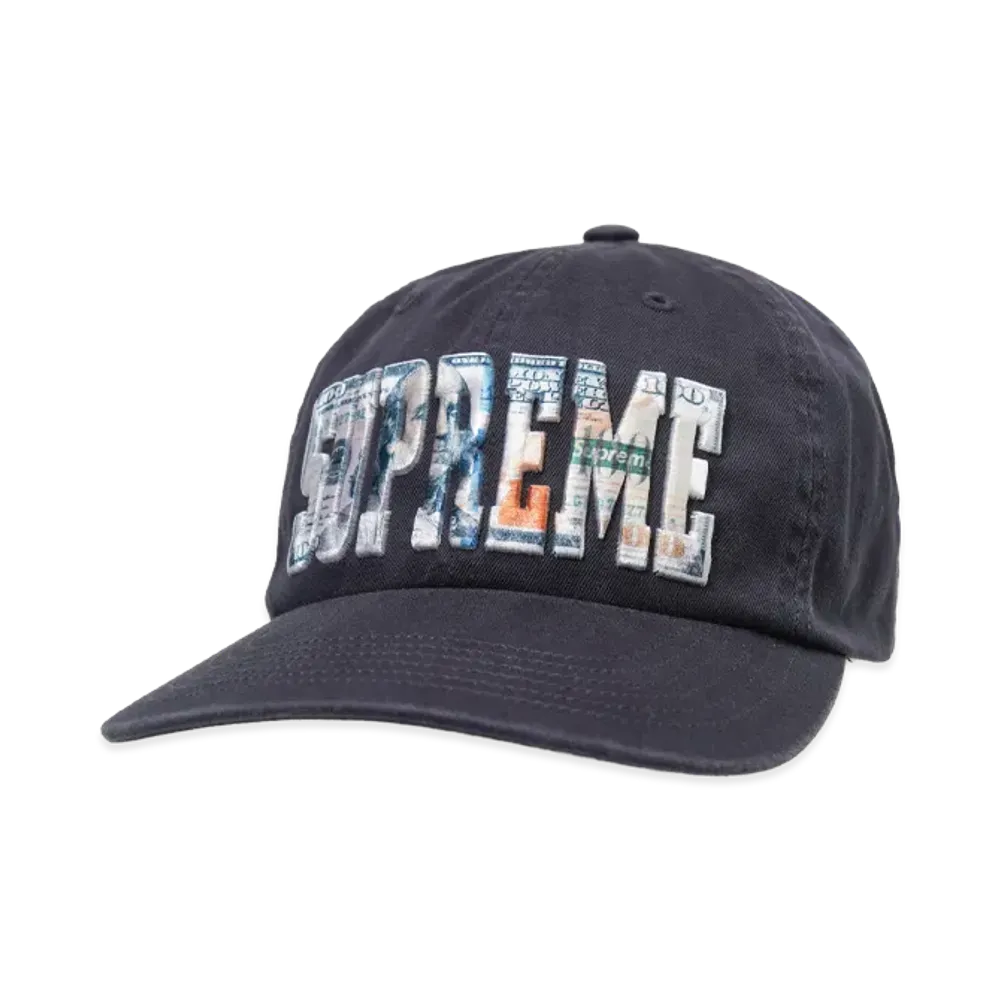 Supreme Embroidered Money Logo 6-Panel "Navy"