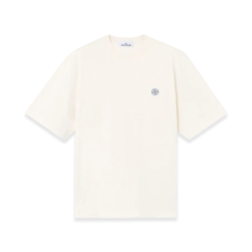 Stone Island 2100025 Combed Organic Cotton Jersey "Ivory"
