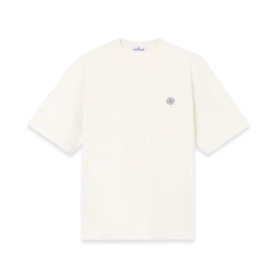 Stone Island 2100025 Combed Organic Cotton Jersey "Ivory"