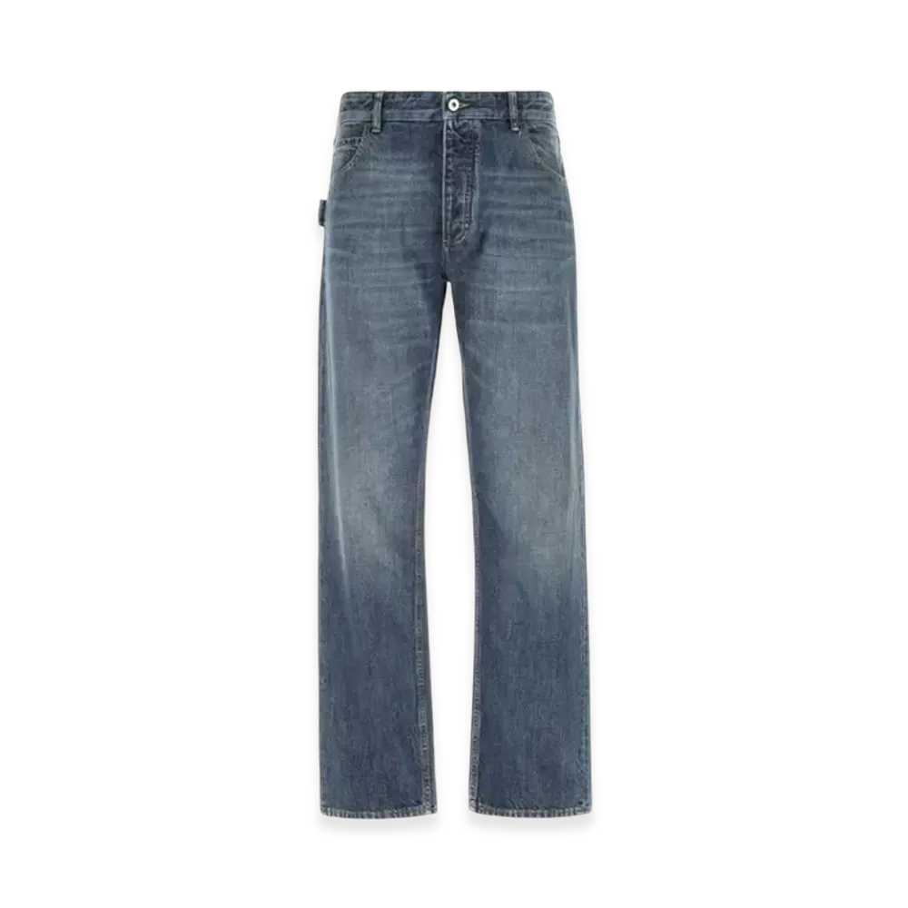 Bottega Veneta Medium Washed Straight Denim "Original Medium Wash Indigo"