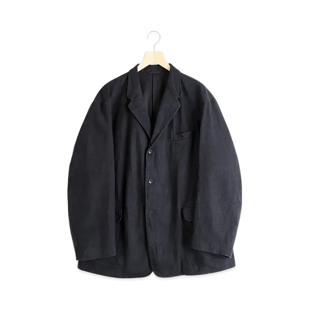 COMOLI Black Drill Jacket "Black"