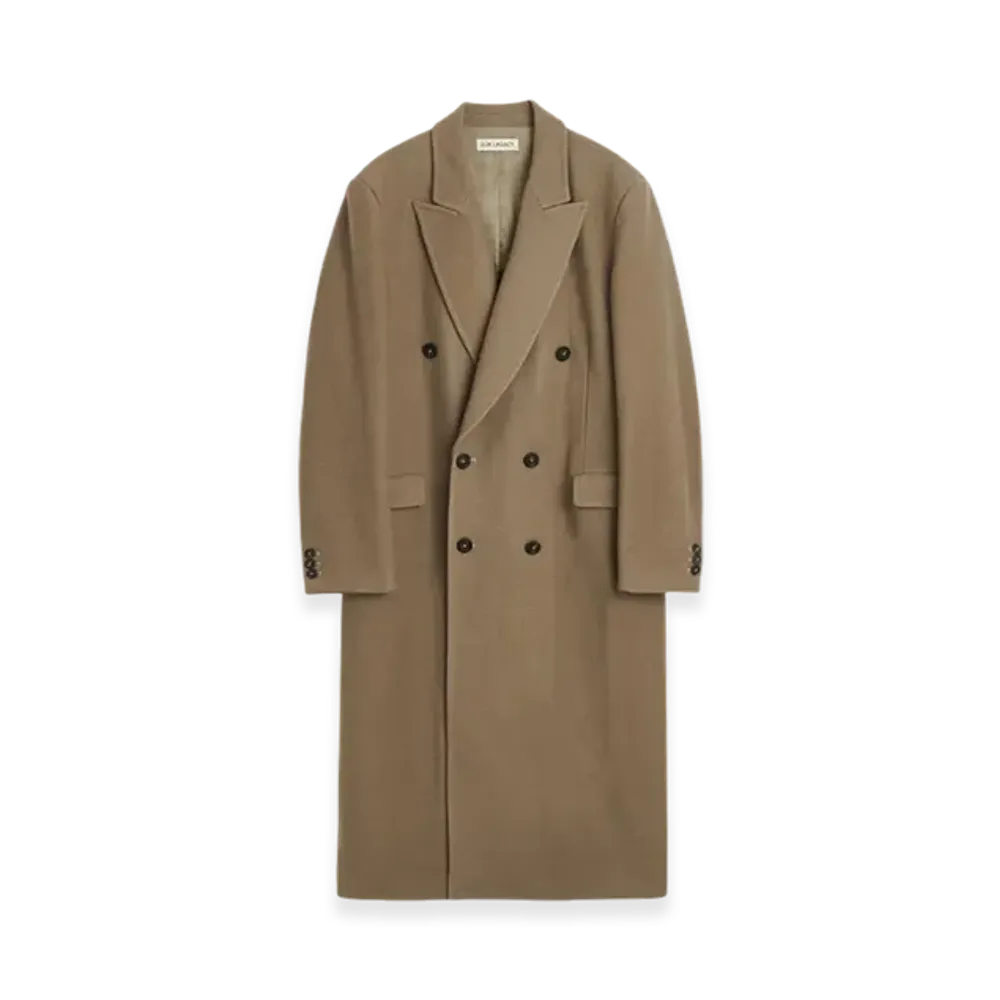 OUR LEGACY Bath Wool Extended Whale Coat "Peafowl"