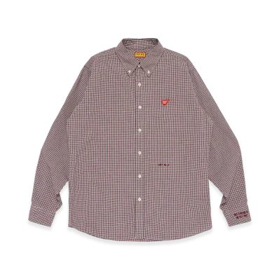 HUMAN MADE Check Bd Shirt "Red"