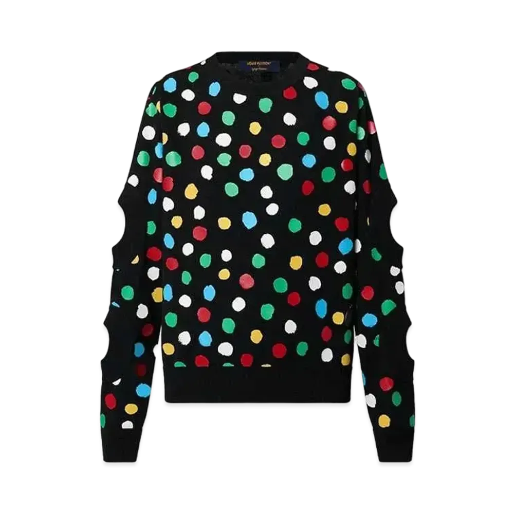 Louis Vuitton x Yayoi Kusama Painted Dots Porthole Pullover "Noir"