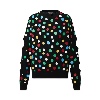 Louis Vuitton x Yayoi Kusama Painted Dots Porthole Pullover "Noir"