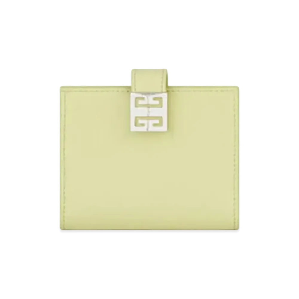 GIVENCHY Small 4G Wallet in Box Leather "Avocado Green"