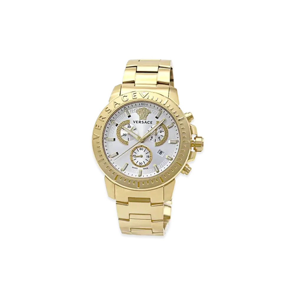 Versace New Chrono Chronograph 45mm "Yellow Gold"