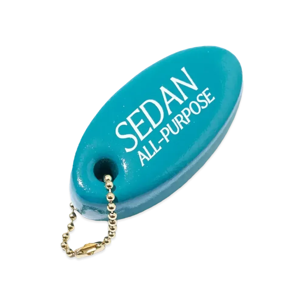 SEDAN ALL-PURPOSE Oval Logo Key Float "Teal"