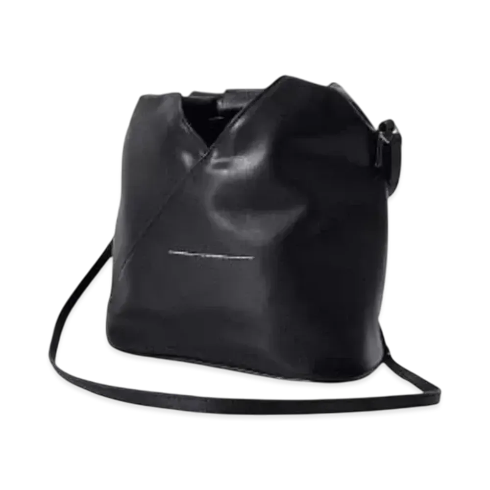 MM6 Maison Margiela Japanese Crossbody Bag In Leather and Polyester and Polyurethane "Black"