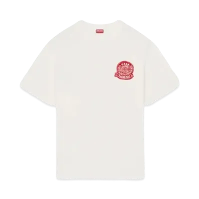 KENZO 'DRAWN VARSITY' Embroidery T-shirt "Off White"