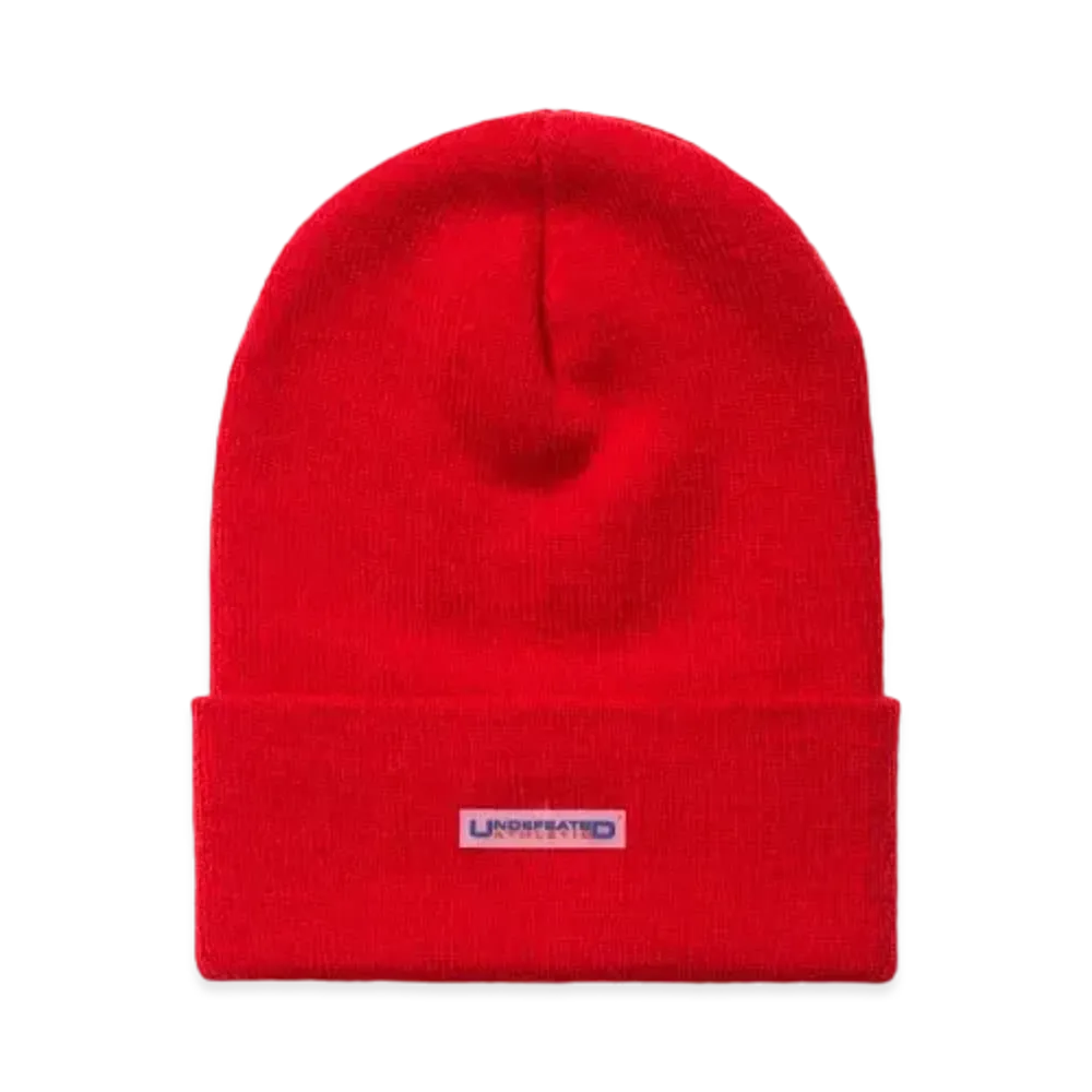 UNDEFEATED ATHLETIC CUFFED BEANIE - 90102 "Red"