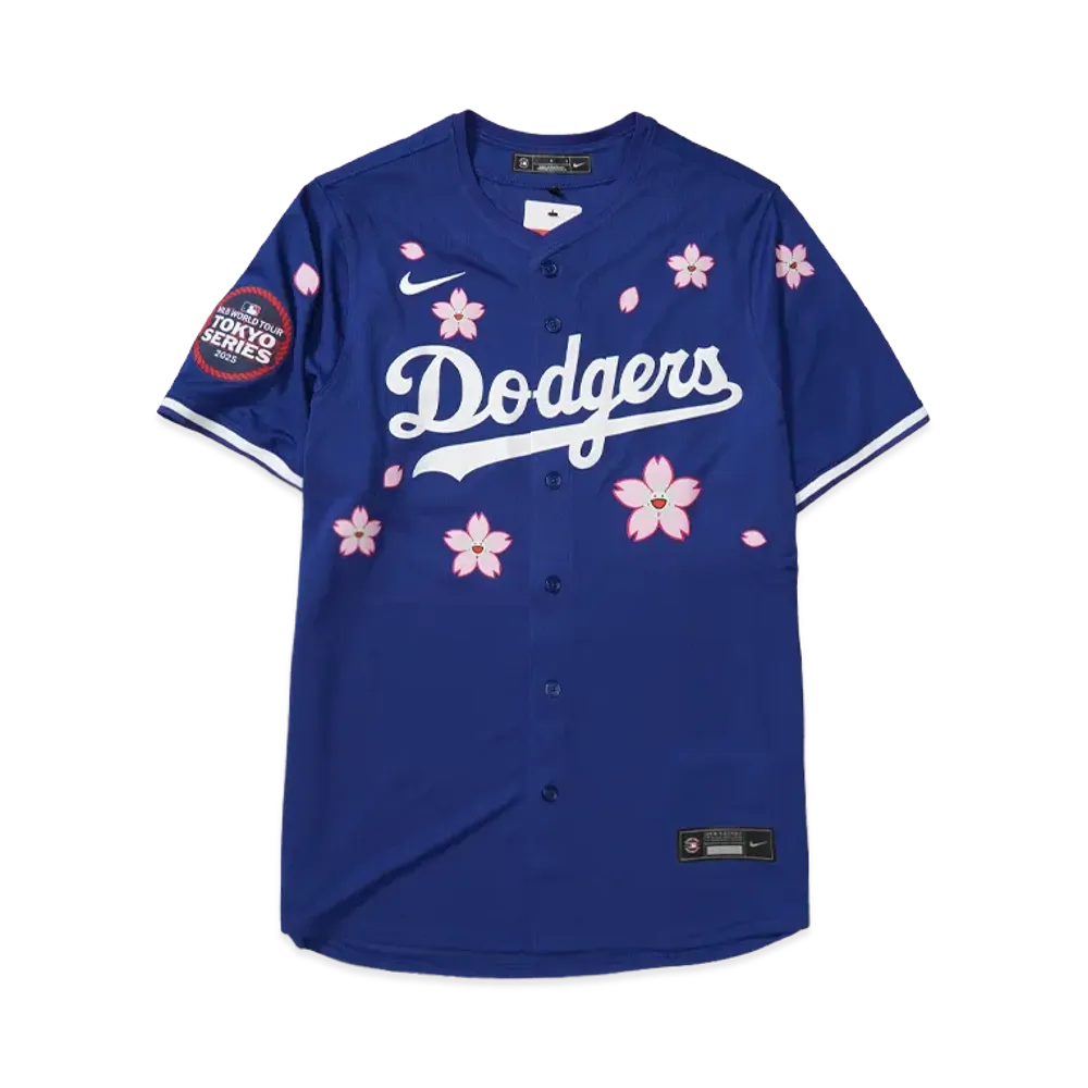 Takashi Murakami x MLB World Tour Tokyo Series 2025 Dodgers Tokyo Away Jersey "Blue"