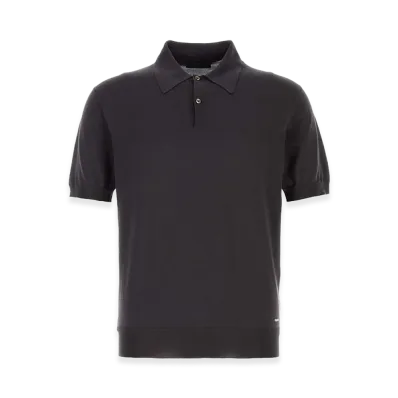 PRADA Silk Polo Shirt "Brown"
