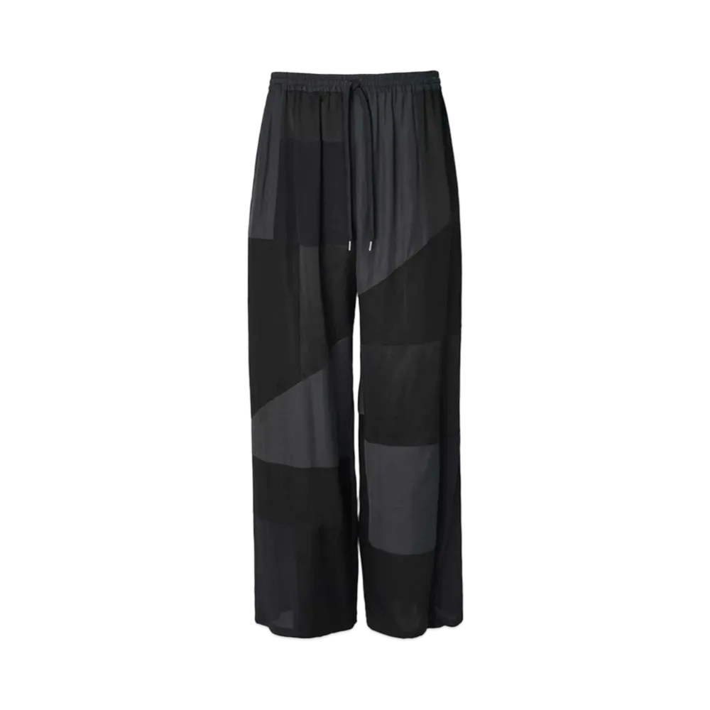 ANREALAGE Panel Patchwork Rayon Pants "Black"