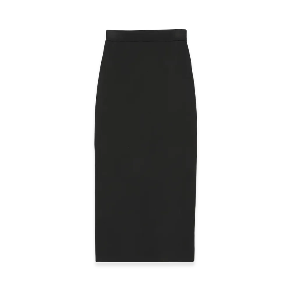 CLANE x Minami Tanaka Straight Knit Skirt "Black"