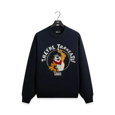 Kith Treats x Kellogg's Frosted Flakes Cereal & Tony the Tiger Lewis Sweater "Nocturnal"