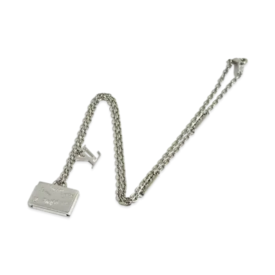 Louis Vuitton LV Aloha Case Necklace "Silver"