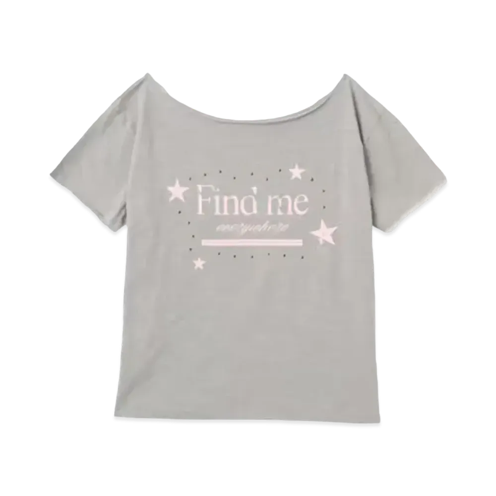 LAGUA GEM x atmos pink Print Tee "Grey"