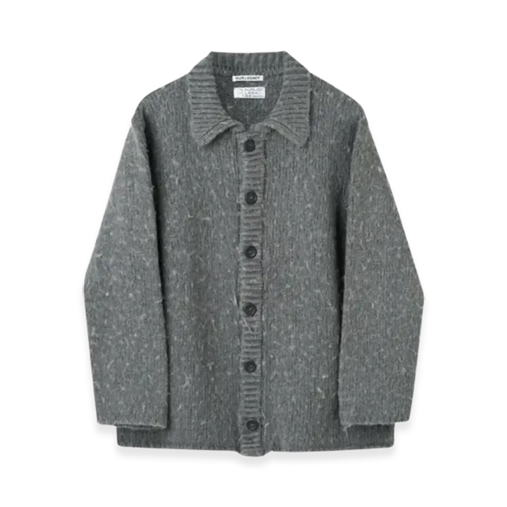 OUR LEGACY Big Cardigan Funky Acrylic "Grey"