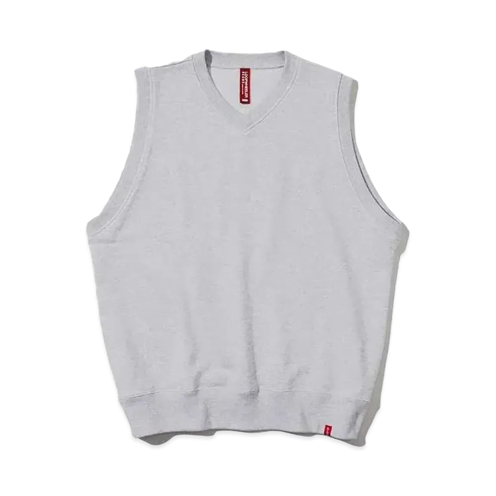 LOOPWHEELER x BEAMS JAPAN Sleeveless Crew Sweatshirts "Gray"