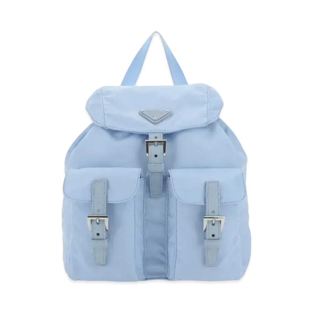 PRADA Small Re-Nylon Backpack "Light Blue"