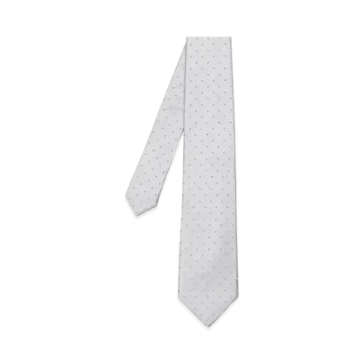 Paul Smith Silver Jacquard Tie "AtherB"