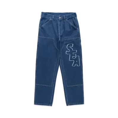 WIND AND SEA Sea Double Knee Denim Pants "Indigo"