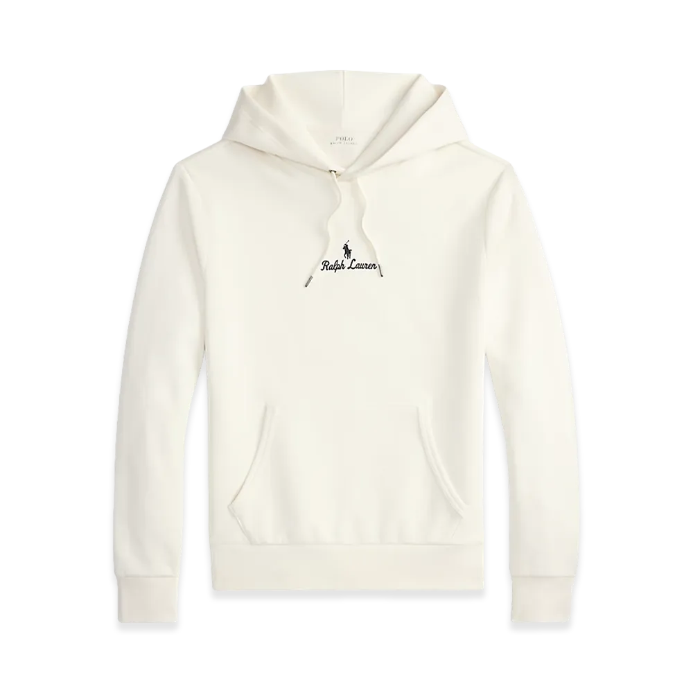 Polo Ralph Lauren Logo Double Knit Hoodie "Deck Wash White"