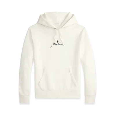 Polo Ralph Lauren Logo Double Knit Hoodie "Deck Wash White"